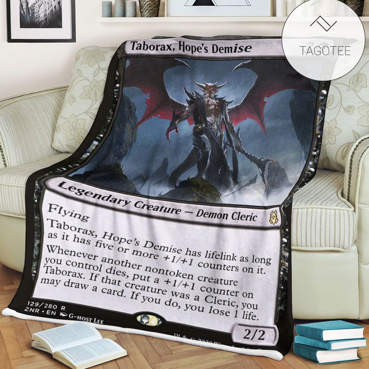Znr 129 Taborax Hope S Demise Mtg Game Magic The Gathering Fleece Blanket Znr 129 Taborax Hope S Demise Mtg Game Magic The Gathering Fleece Blanket