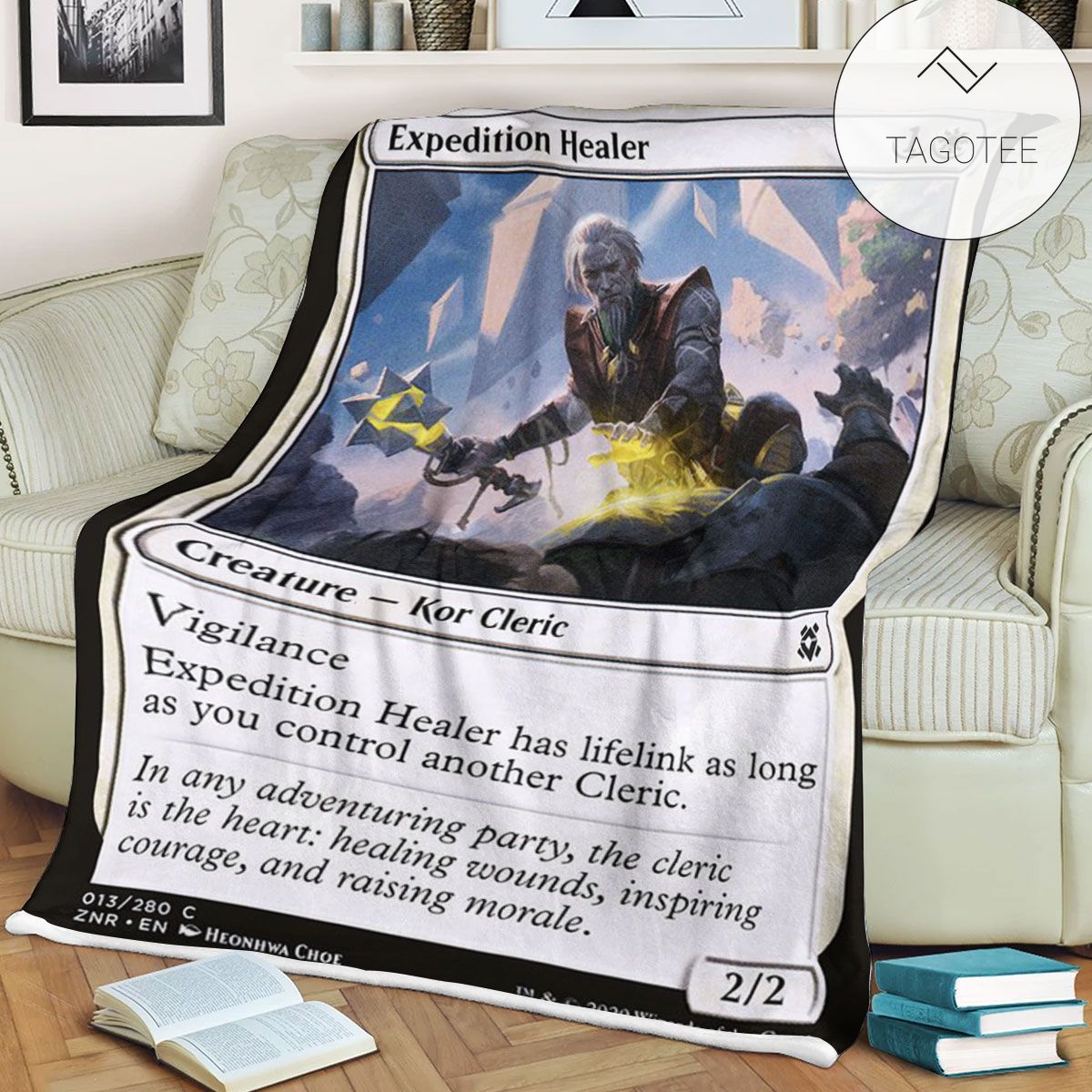 Znr 13 Expedition Healer Mtg Game Magic The Gathering Fleece Blanket Znr 13 Expedition Healer Mtg Game Magic The Gathering Fleece Blanket