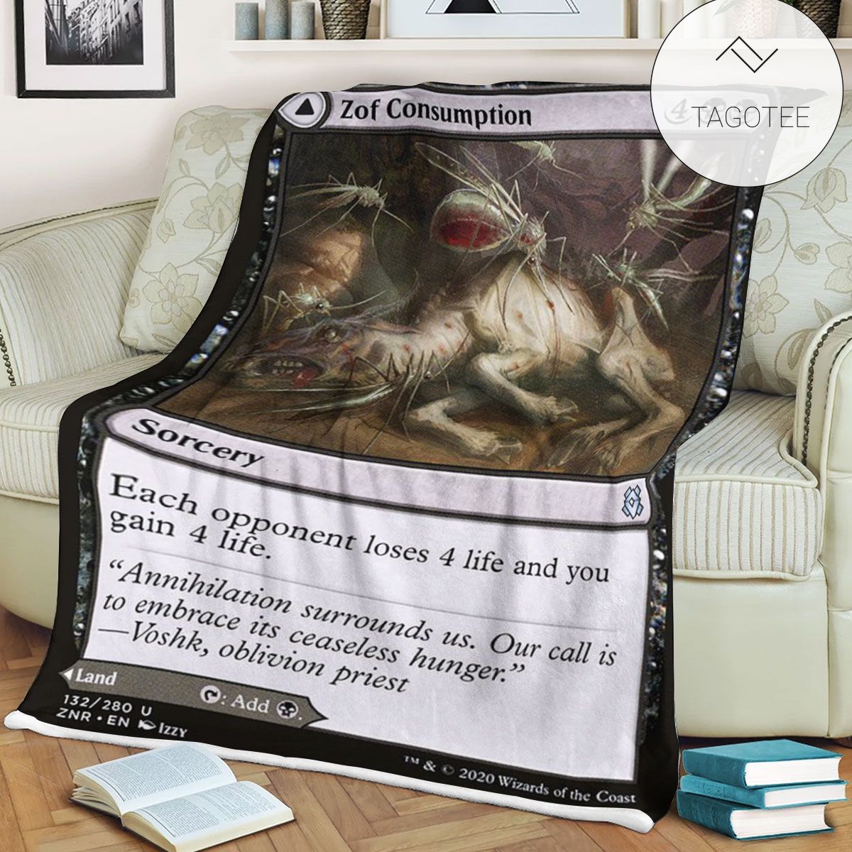 Znr 132 Zof Consumption Mtg Game Magic The Gathering Fleece Blanket Znr 132 Zof Consumption Mtg Game Magic The Gathering Fleece Blanket