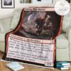 Znr 143 Grotag Night Runner Mtg Game Magic The Gathering Fleece Blanket