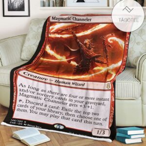 Znr 148 Magmatic Channeler Mtg Game Magic The Gathering Fleece Blanket