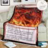 Znr 149 Molten Blast Mtg Game Magic The Gathering Fleece Blanket