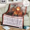 Znr 152 Pyroclastic Hellion Mtg Game Magic The Gathering Fleece Blanket