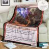 Znr 154 Rockslide Sorcerer Mtg Game Magic The Gathering Fleece Blanket