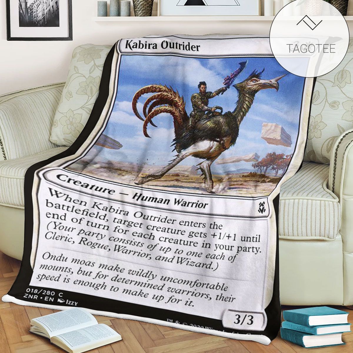 Znr 18 Kabira Outrider Mtg Game Magic The Gathering Fleece Blanket Znr 18 Kabira Outrider Mtg Game Magic The Gathering Fleece Blanket