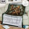 Znr 184 Dauntless Survivor Mtg Game Magic The Gathering Fleece Blanket