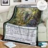 Znr 187 Iridescent Hornbeetle Mtg Game Magic The Gathering Fleece Blanket