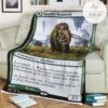 Znr 189 Kazandu Mammoth Mtg Game Magic The Gathering Fleece Blanket