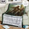 Znr 191 Kazandu Stomper Mtg Game Magic The Gathering Fleece Blanket