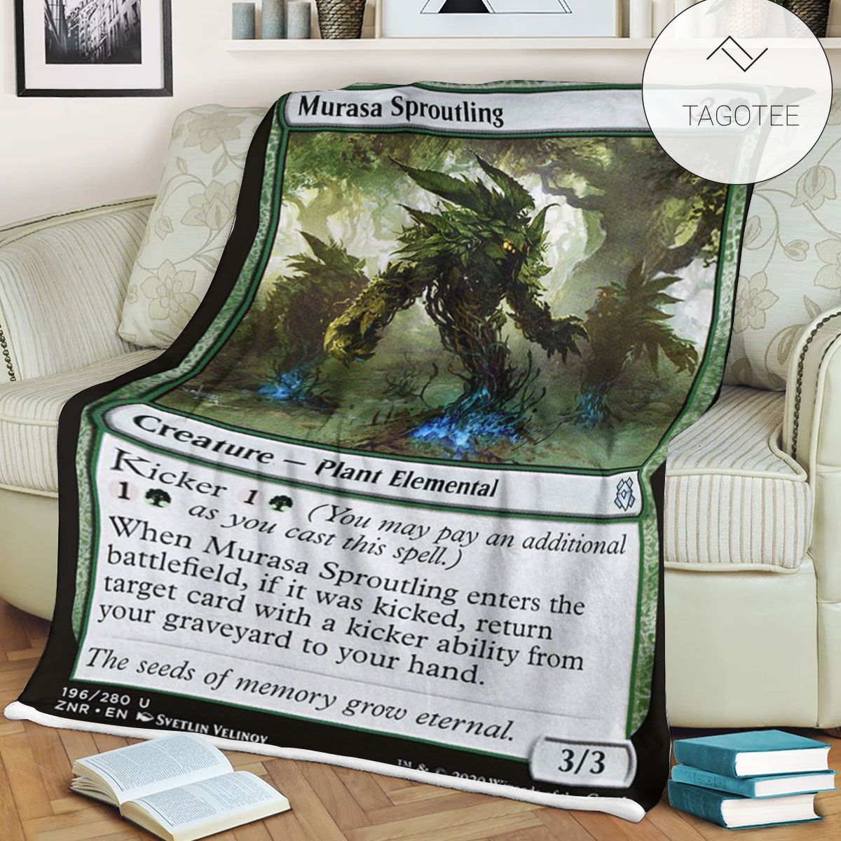 Znr 196 Murasa Sproutling Mtg Game Magic The Gathering Fleece Blanket Znr 196 Murasa Sproutling Mtg Game Magic The Gathering Fleece Blanket