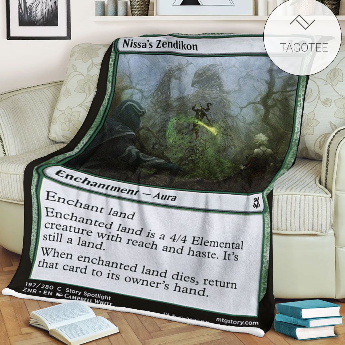 Znr 197 Nissa S Zendikon Mtg Game Magic The Gathering Fleece Blanket Znr 197 Nissa S Zendikon Mtg Game Magic The Gathering Fleece Blanket