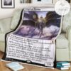 Znr 2 Angel Of Destiny Mtg Game Magic The Gathering Fleece Blanket