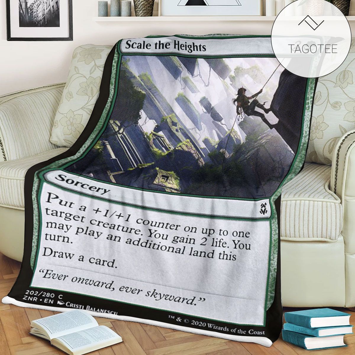 Znr 202 Scale The Heights Mtg Game Magic The Gathering Fleece Blanket Znr 202 Scale The Heights Mtg Game Magic The Gathering Fleece Blanket