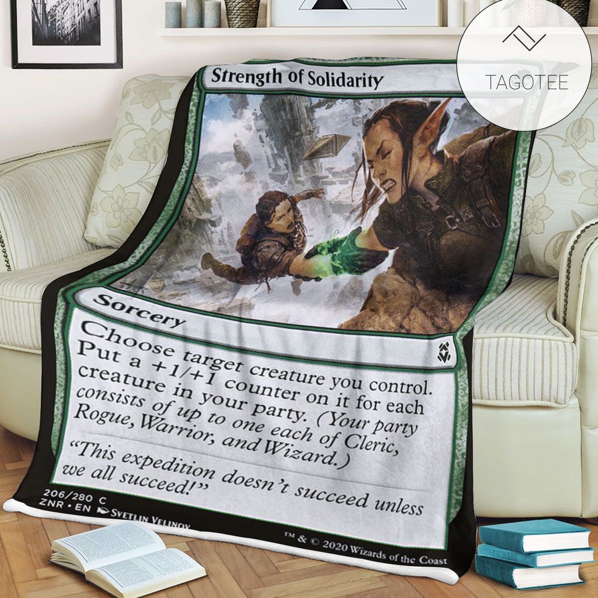 Znr 206 Strength Of Solidarity Mtg Game Magic The Gathering Fleece Blanket Znr 206 Strength Of Solidarity Mtg Game Magic The Gathering Fleece Blanket