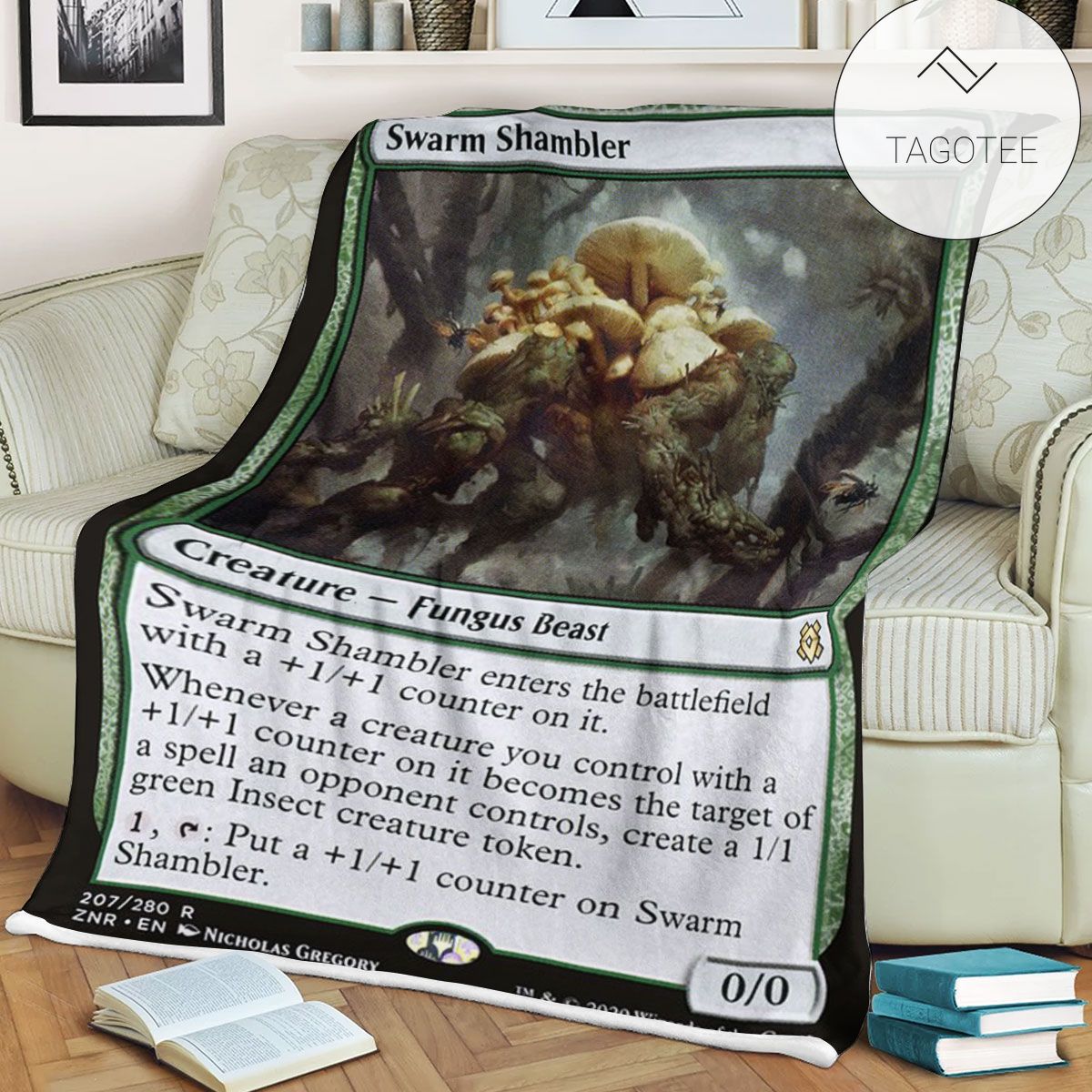 Znr 207 Swarm Shambler Mtg Game Magic The Gathering Fleece Blanket Znr 207 Swarm Shambler Mtg Game Magic The Gathering Fleece Blanket