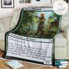 Znr 208 Tajuru Blightblade Mtg Game Magic The Gathering Fleece Blanket