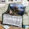 Znr 209 Tajuru Paragon Mtg Game Magic The Gathering Fleece Blanket