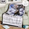 Znr 21 Kor Blademaster Mtg Game Magic The Gathering Fleece Blanket
