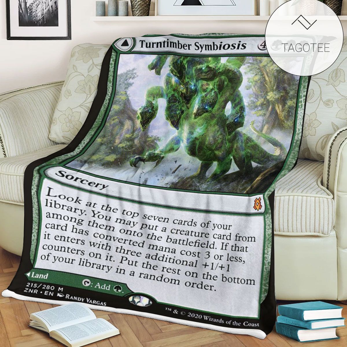 Znr 215 Turntimber Symbiosis Mtg Game Magic The Gathering Fleece Blanket Znr 215 Turntimber Symbiosis Mtg Game Magic The Gathering Fleece Blanket