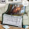 Znr 218 Veteran Adventurer Mtg Game Magic The Gathering Fleece Blanket