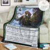 Znr 219 Vine Gecko Mtg Game Magic The Gathering Fleece Blanket