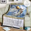 Znr 226 Linvala Shield Of Sea Gate Mtg Game Magic The Gathering Fleece Blanket