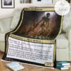 Znr 228 Moss Pit Skeleton Mtg Game Magic The Gathering Fleece Blanket