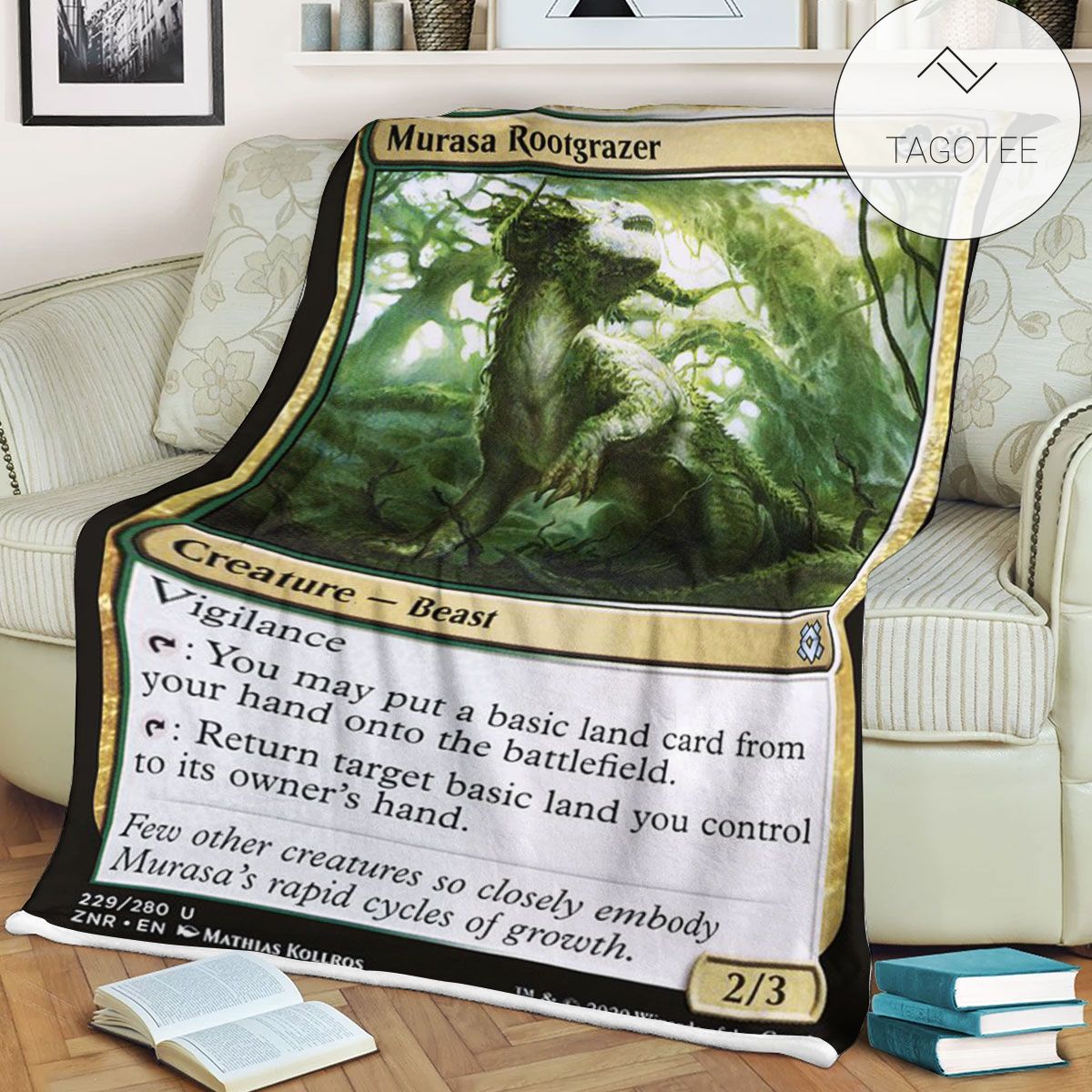 Znr 229 Murasa Rootgrazer Mtg Game Magic The Gathering Fleece Blanket Znr 229 Murasa Rootgrazer Mtg Game Magic The Gathering Fleece Blanket