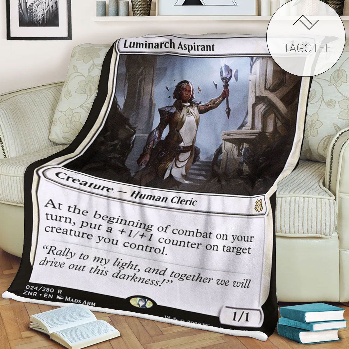 Znr 24 Luminarch Aspirant Mtg Game Magic The Gathering Fleece Blanket Znr 24 Luminarch Aspirant Mtg Game Magic The Gathering Fleece Blanket