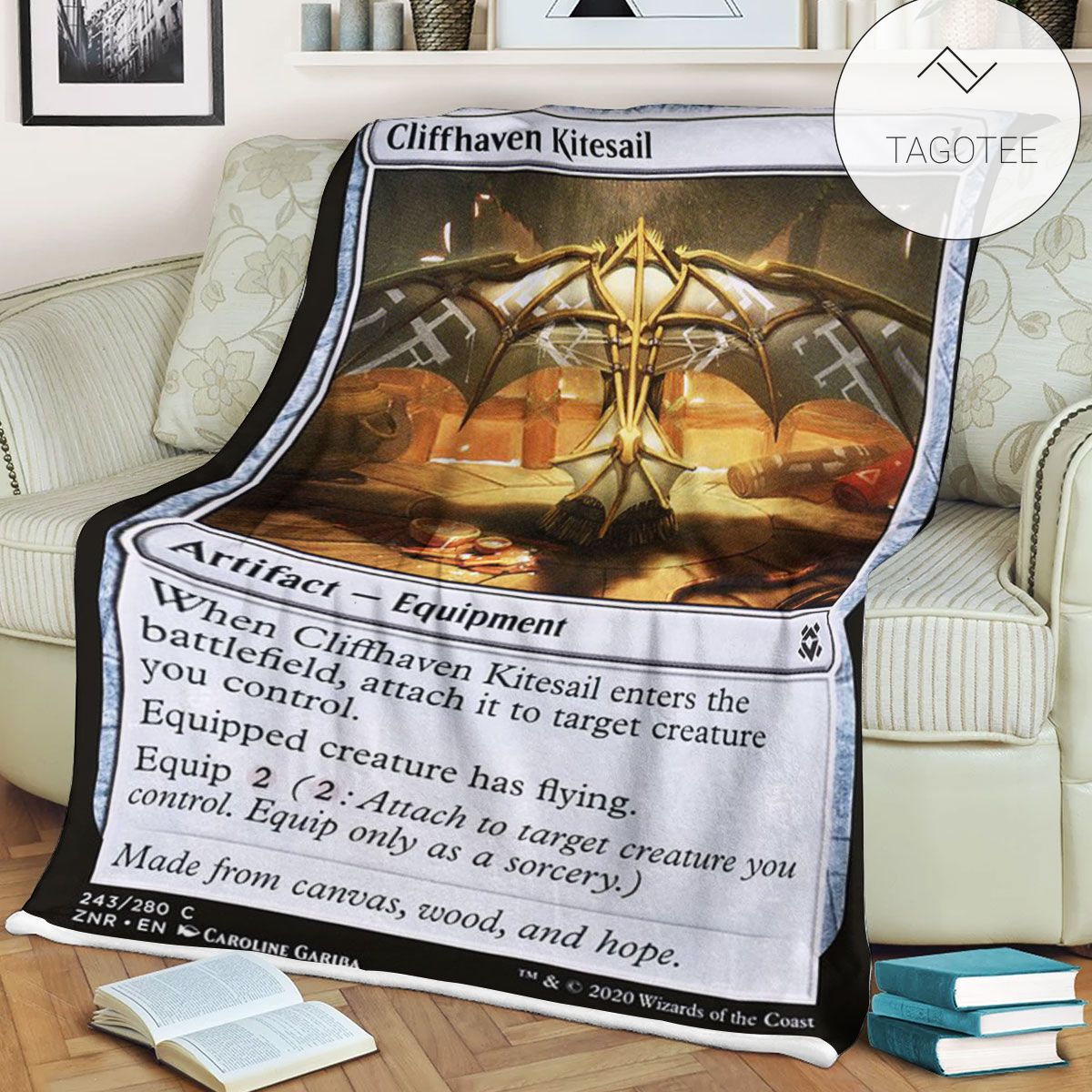 Znr 243 Cliffhaven Kitesail Mtg Game Magic The Gathering Fleece Blanket Znr 243 Cliffhaven Kitesail Mtg Game Magic The Gathering Fleece Blanket