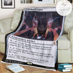 Znr 245 Lithoform Engine Mtg Game Magic The Gathering Fleece Blanket