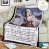 Znr 25 Makindi Ox Mtg Game Magic The Gathering Fleece Blanket