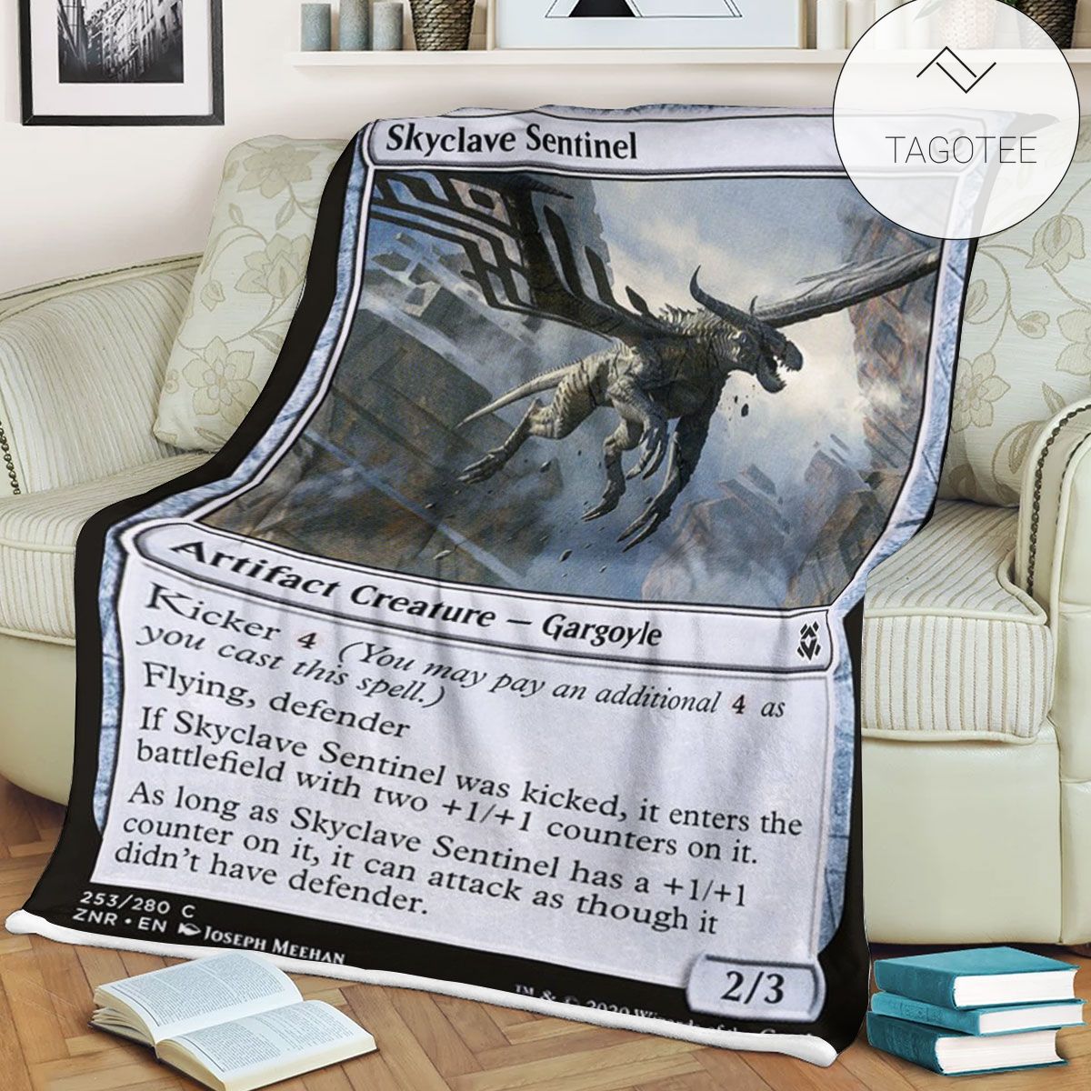 Znr 253 Skyclave Sentinel Mtg Game Magic The Gathering Fleece Blanket Znr 253 Skyclave Sentinel Mtg Game Magic The Gathering Fleece Blanket