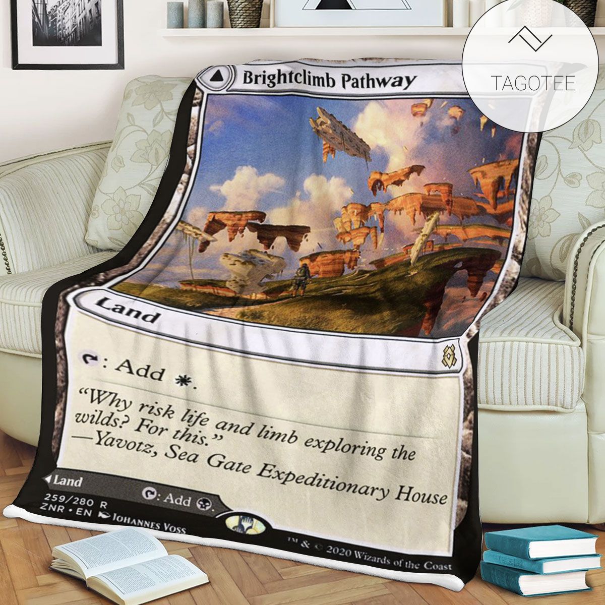 Znr 259 Brightclimb Pathway Mtg Game Magic The Gathering Fleece Blanket Znr 259 Brightclimb Pathway Mtg Game Magic The Gathering Fleece Blanket