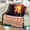Znr 261 Cragcrown Pathway Mtg Game Magic The Gathering Fleece Blanket