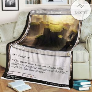 Znr 263 Pillarverge Pathway Mtg Game Magic The Gathering Fleece Blanket