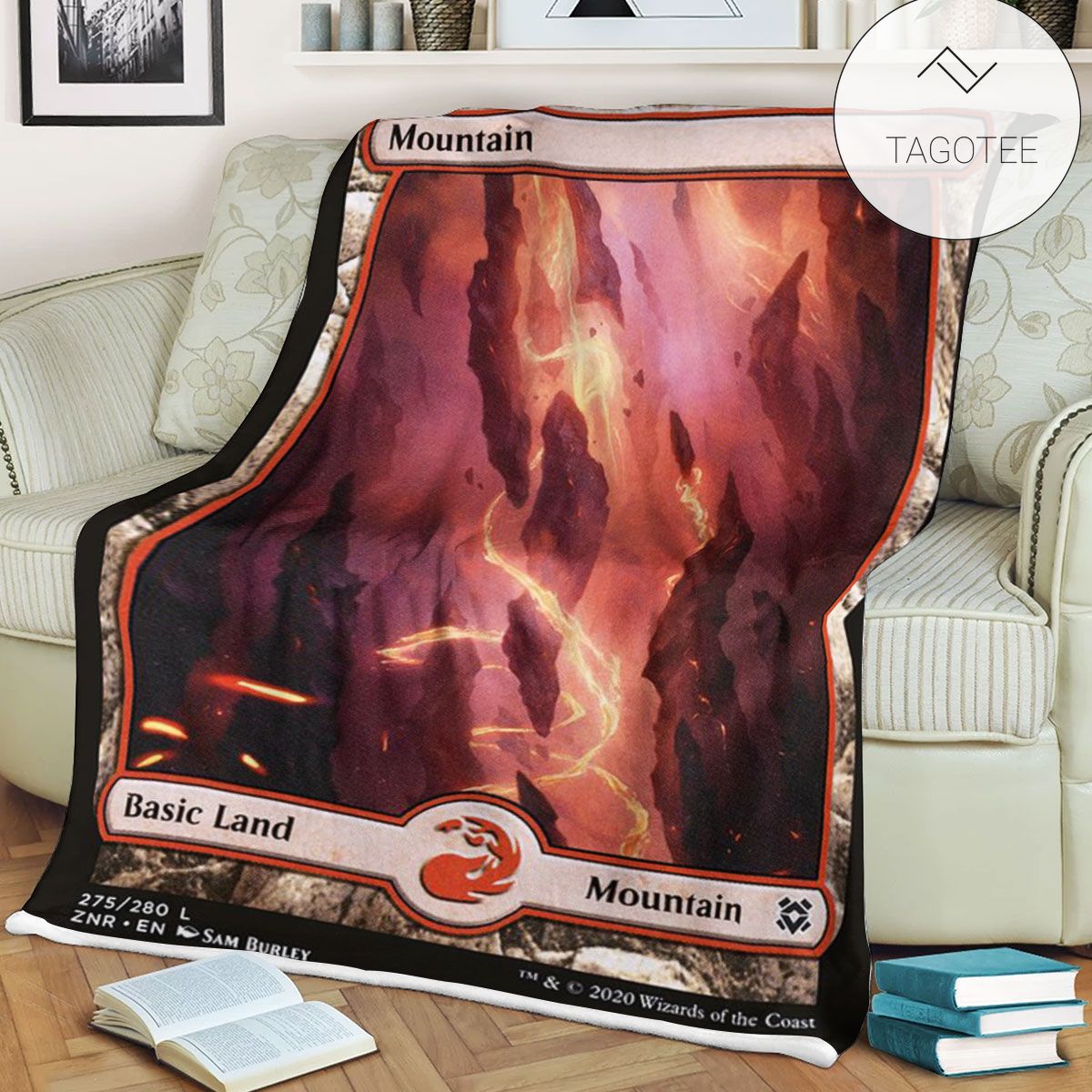 Znr 275 Mountain Mtg Game Magic The Gathering Fleece Blanket Znr 275 Mountain Mtg Game Magic The Gathering Fleece Blanket