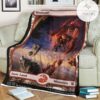 Znr 276 Mountain Mtg Game Magic The Gathering Fleece Blanket