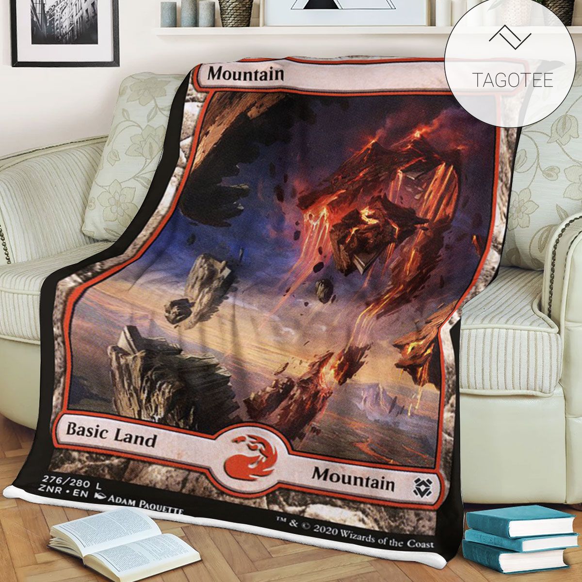 Znr 276 Mountain Mtg Game Magic The Gathering Fleece Blanket Znr 276 Mountain Mtg Game Magic The Gathering Fleece Blanket