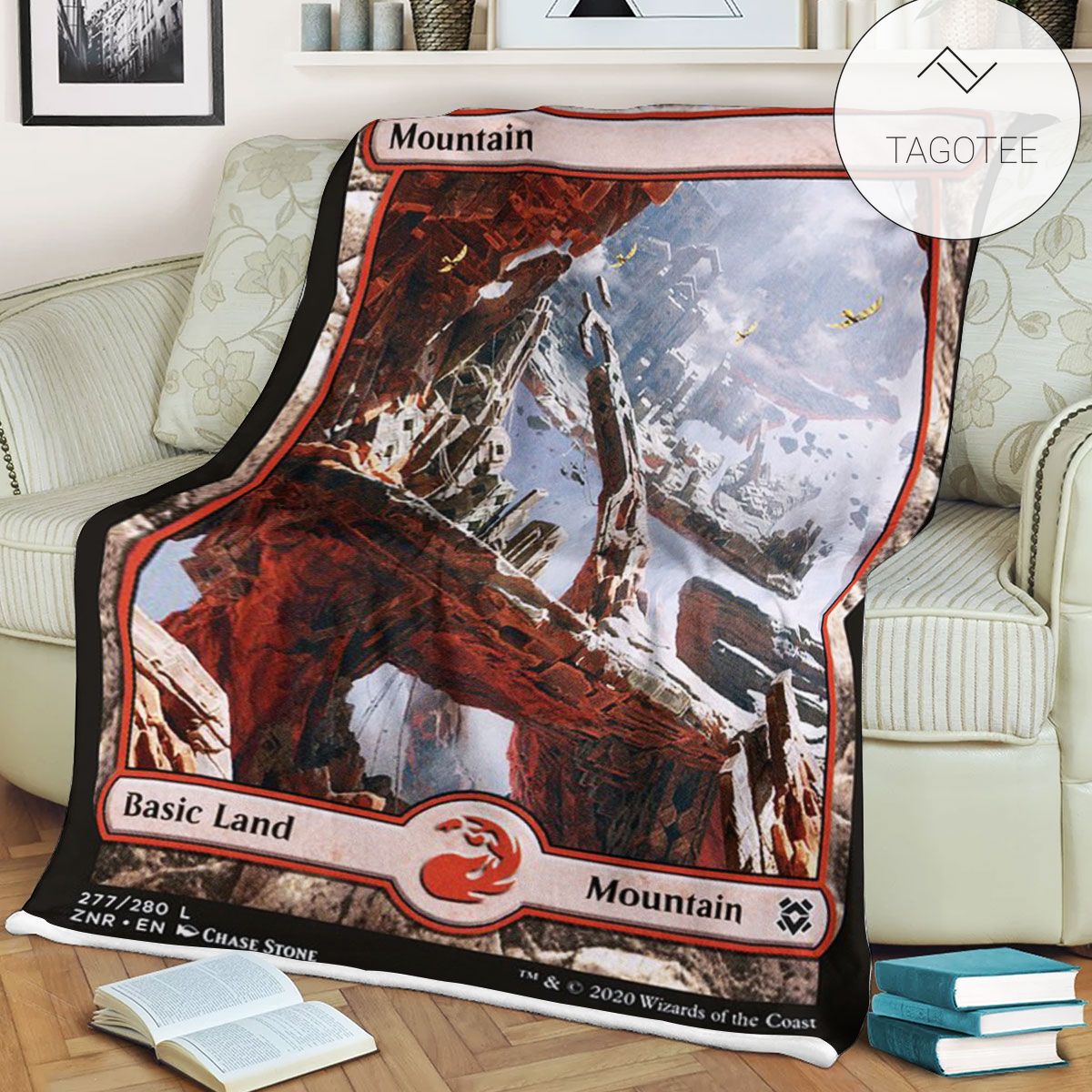 Znr 277 Mountain Mtg Game Magic The Gathering Fleece Blanket Znr 277 Mountain Mtg Game Magic The Gathering Fleece Blanket