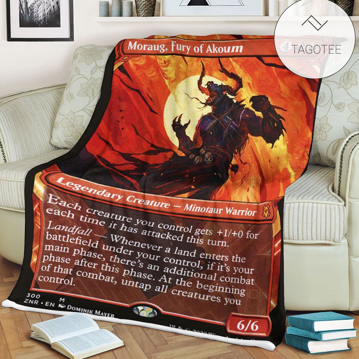 Znr 300 Moraug Fury Of Akoum Mtg Game Magic The Gathering Fleece Blanket Znr 300 Moraug Fury Of Akoum Mtg Game Magic The Gathering Fleece Blanket