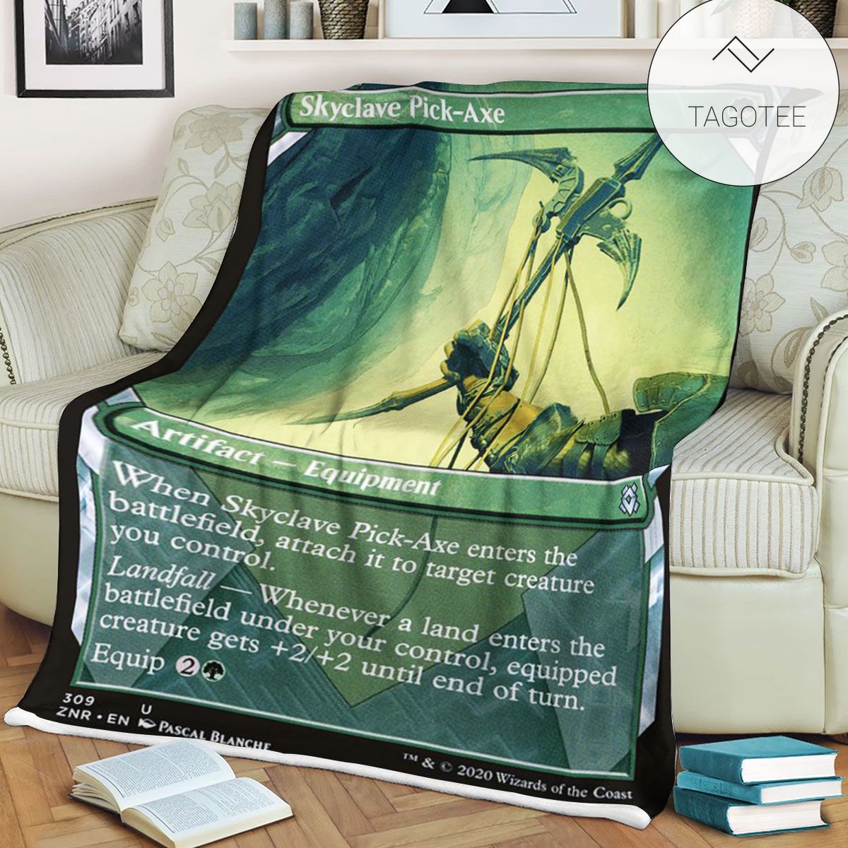 Znr 309 Skyclave Pick Axe Mtg Game Magic The Gathering Fleece Blanket Znr 309 Skyclave Pick Axe Mtg Game Magic The Gathering Fleece Blanket