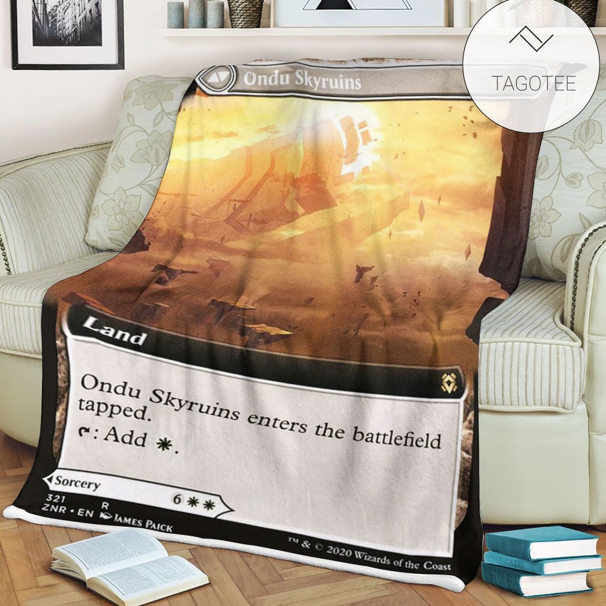 Znr 321 Ondu Skyruins Mtg Game Magic The Gathering Fleece Blanket Znr 321 Ondu Skyruins Mtg Game Magic The Gathering Fleece Blanket