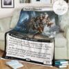 Znr 323 Squad Commander Mtg Game Magic The Gathering Fleece Blanket