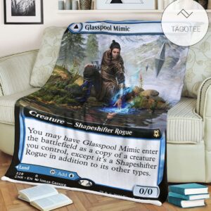 Znr 328 Glasspool Mimic Mtg Game Magic The Gathering Fleece Blanket
