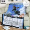 Znr 335 Thieving Skydiver Mtg Game Magic The Gathering Fleece Blanket