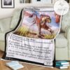 Znr 34 Prowling Felidar Mtg Game Magic The Gathering Fleece Blanket