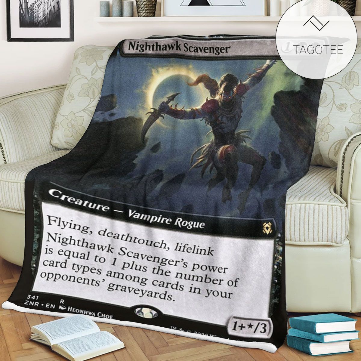 Znr 341 Nighthawk Scavenger Mtg Game Magic The Gathering Fleece Blanket Znr 341 Nighthawk Scavenger Mtg Game Magic The Gathering Fleece Blanket