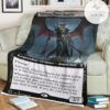 Znr 346 Taborax Hope S Demise Mtg Game Magic The Gathering Fleece Blanket