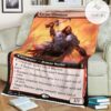 Znr 347 Kargan Intimidator Mtg Game Magic The Gathering Fleece Blanket